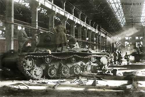 Russian tank factory.