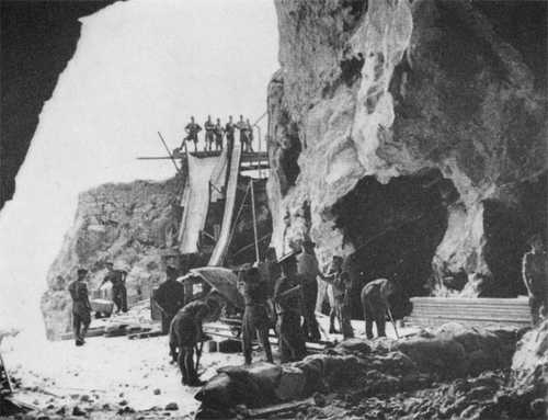 Royal Canadian Engineers at Monkey's Cave