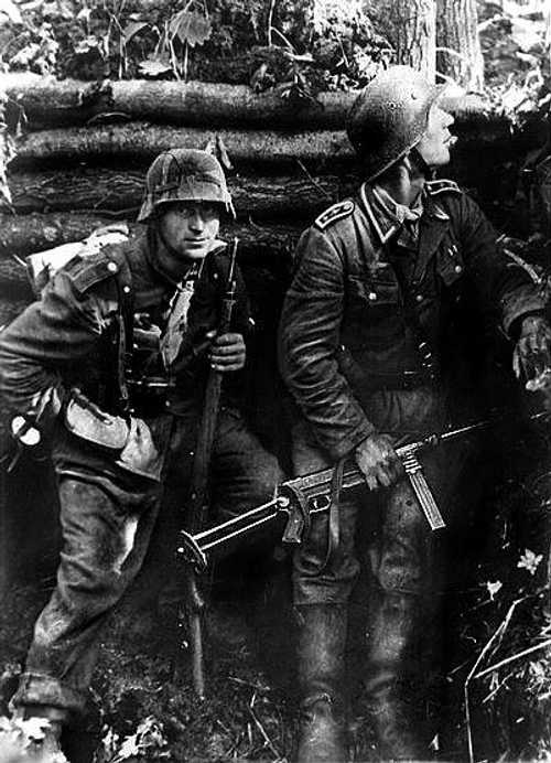In action on the Eastern Front