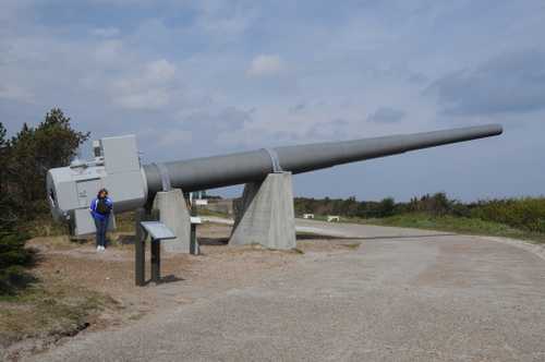 German 380mm cannon bore on a stand