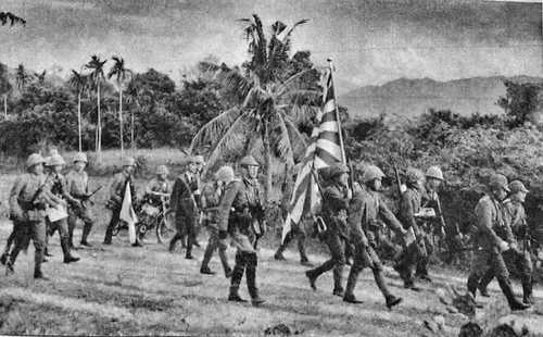 Japanese Marines in Borneo, 1942.