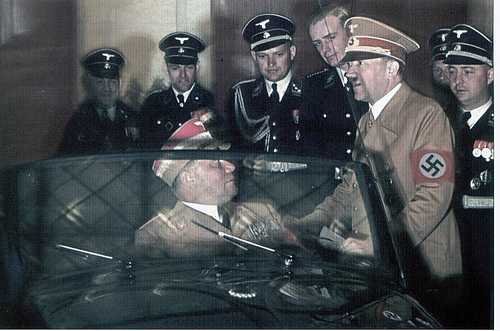 Adolf Hitler and officers