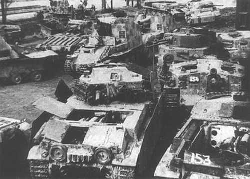 Display of captured Armoured Vehicles