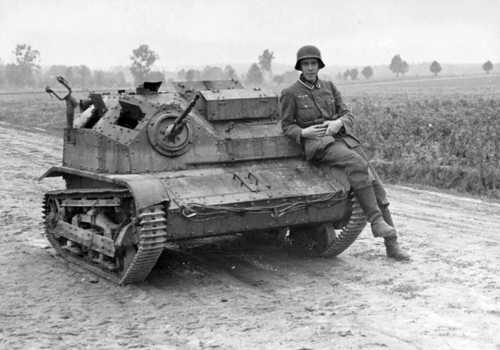 Spoils of war - Polish TKS tankette.