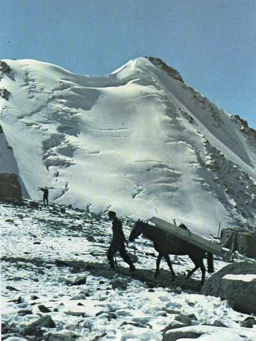 Mountain troops in Mount Elbrus region