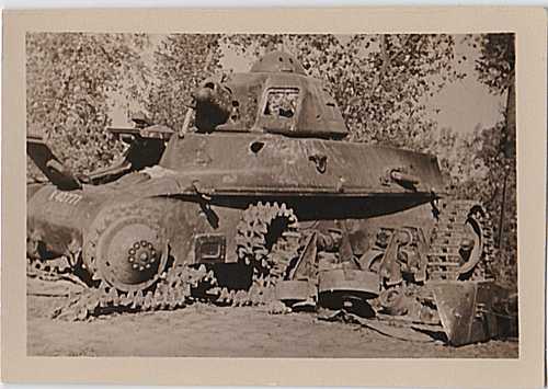 french tank destroyed