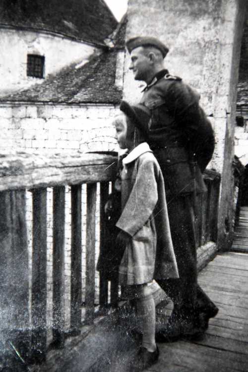 German soldier with child. 