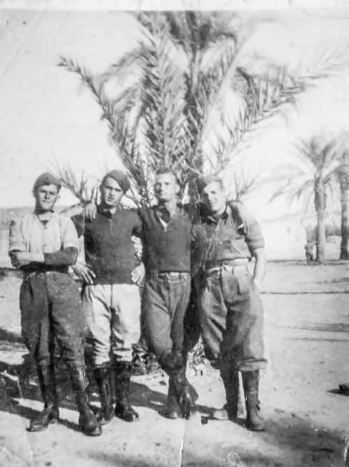 Guiseppe 2nd from right North Africa WW II       