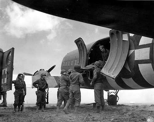 Evacuation of wounded by air