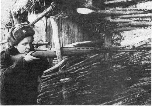 Czech sniper Marie Ljalkova