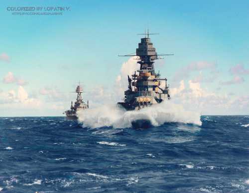 USS Fleet at sea