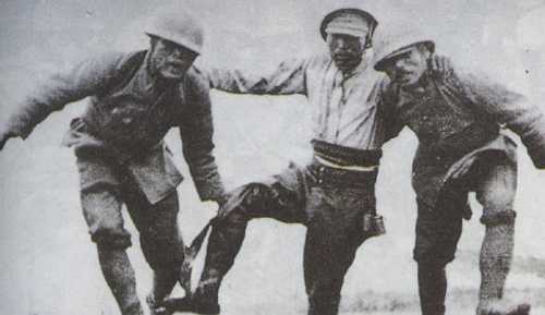 Japanese wounded soldier