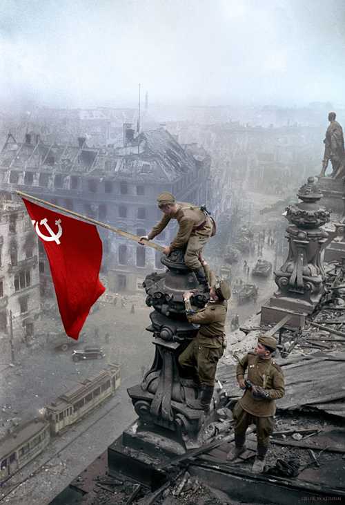 The Soviet Banner of Victory on the Reichstag