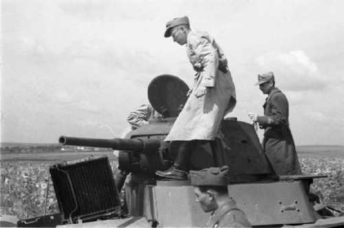 Captured Soviet tank