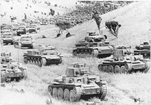7th Panzer division moving