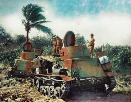 Type 94 Tankettes in Java Island 1942
