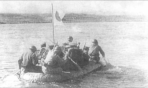 Japanese Troops Crossing the Khalkyn Gol