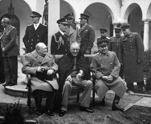 Churchill, Roosevelt, Stalin - Yalta Conference