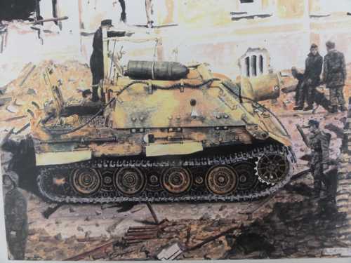 Fictional view of a Sturmtiger in action