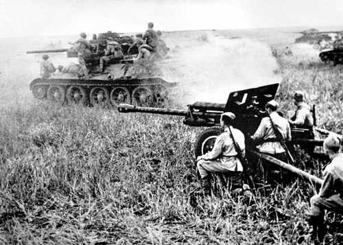 Anti-tank gun and tanks