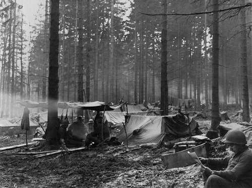 US camp in Hurtgenforest