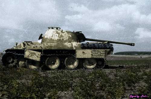 Destroyed German Panzer Panther PzKpfw V  2.0