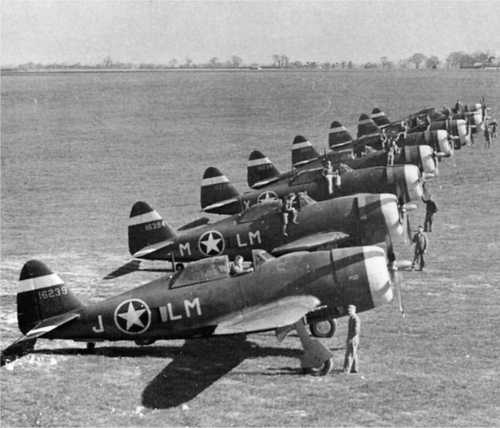 P-47C line up