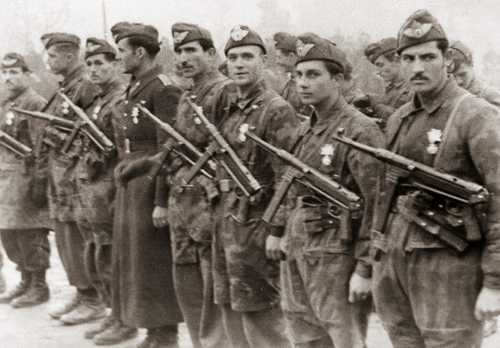 1945 WWII Bulgarian paratroopers 