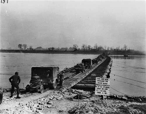 9th Army crossing the Rhine