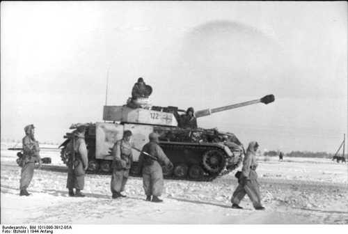Panzer in the snow ...