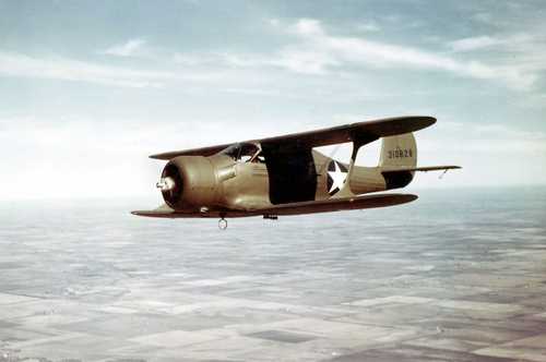 Beechcraft Staggerwing in Flight