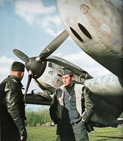 Bf 110 and pilot