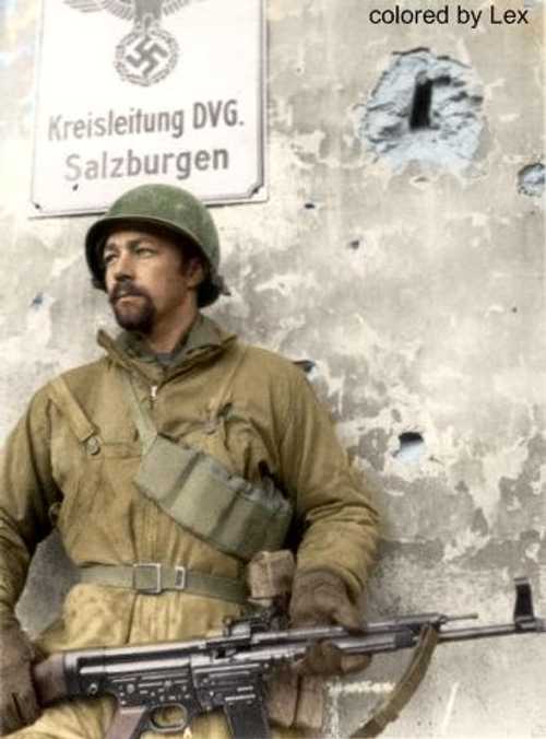 American soldier with Stg44