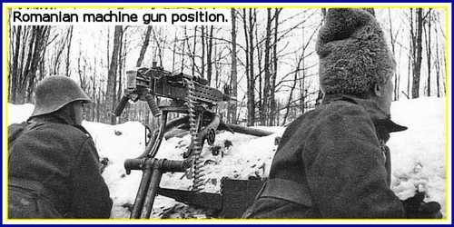 Romanian machine gun position.