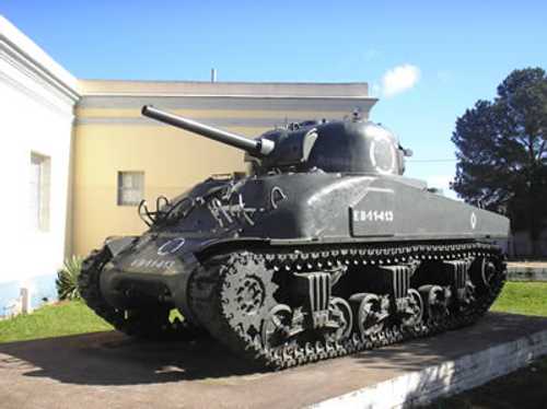 Brazilian Sherman M4 of WWII in a Museum 