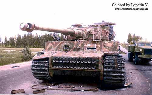 Destroyed Pz.VI Tiger.