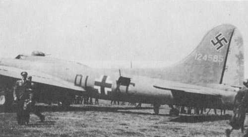B-17 captured flown by Germany WWII