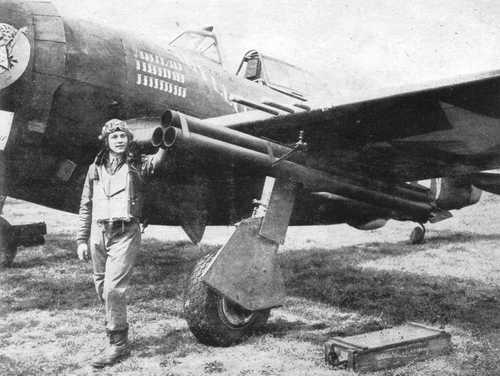 P-47D with 4.5 rockets