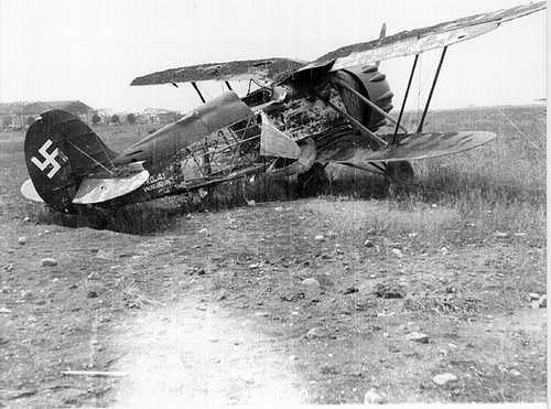 German Ro.41 destroyed