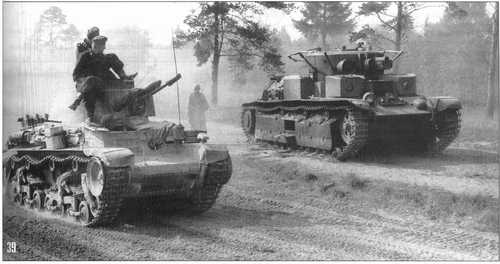 T-28 and Panzer 38t
