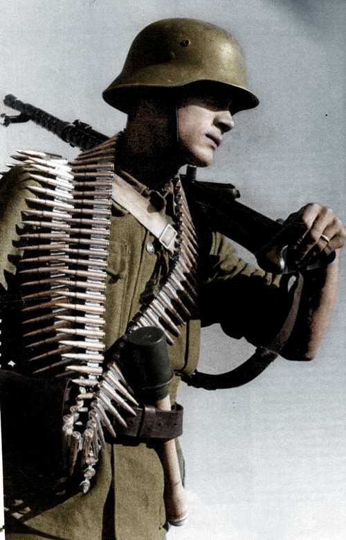 Hungarian machine gunner.