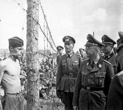 Himmler Inspects POW camp in Russia
