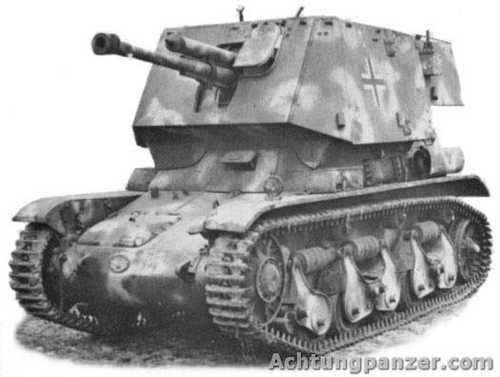 Panzerjager 35R 731(f) - with main armament.