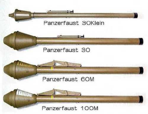 Panzerfaust Versions
