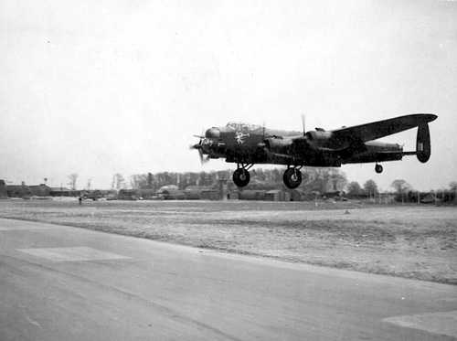Bomber landing