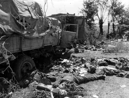 Destroyed German Convoy