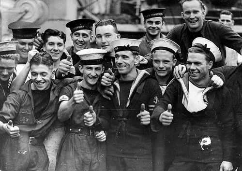 happy sailors