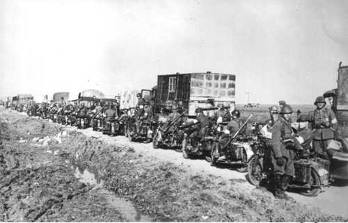 Romanian troops in Kerch.
