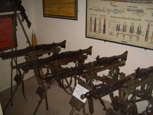 Channel Islands Military Museum - machine guns.
