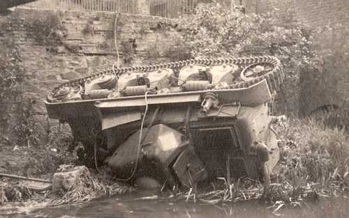 French tank tumbled